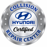 Hyundai certified collision repair center badge for professional auto body repair