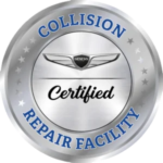 Genesis certified collision repair facility badge for professional auto body repair